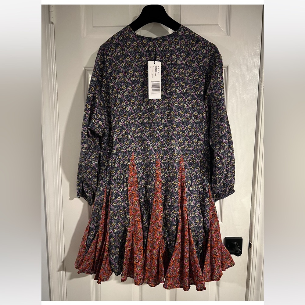 BNWT RHODE ELLA DRESS NAVY MOSAIC 
Floral Print Dress Size S *no belt*